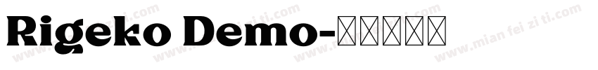 Rigeko Demo字体转换